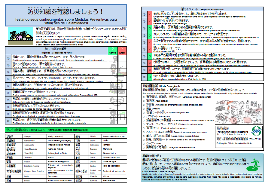 防災チラシの画像