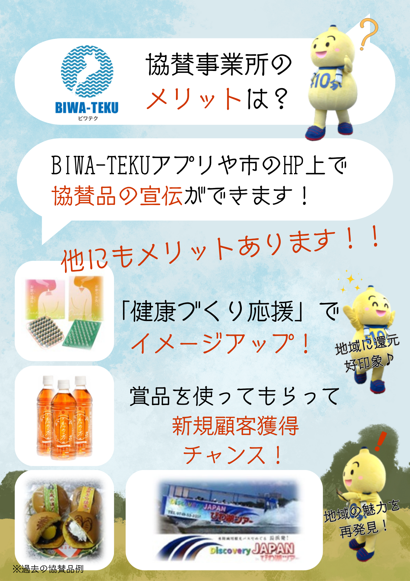 協賛品の募集チラシ（裏）