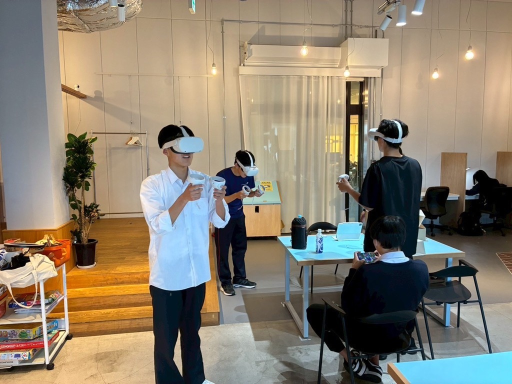 メタバース体験会の様子