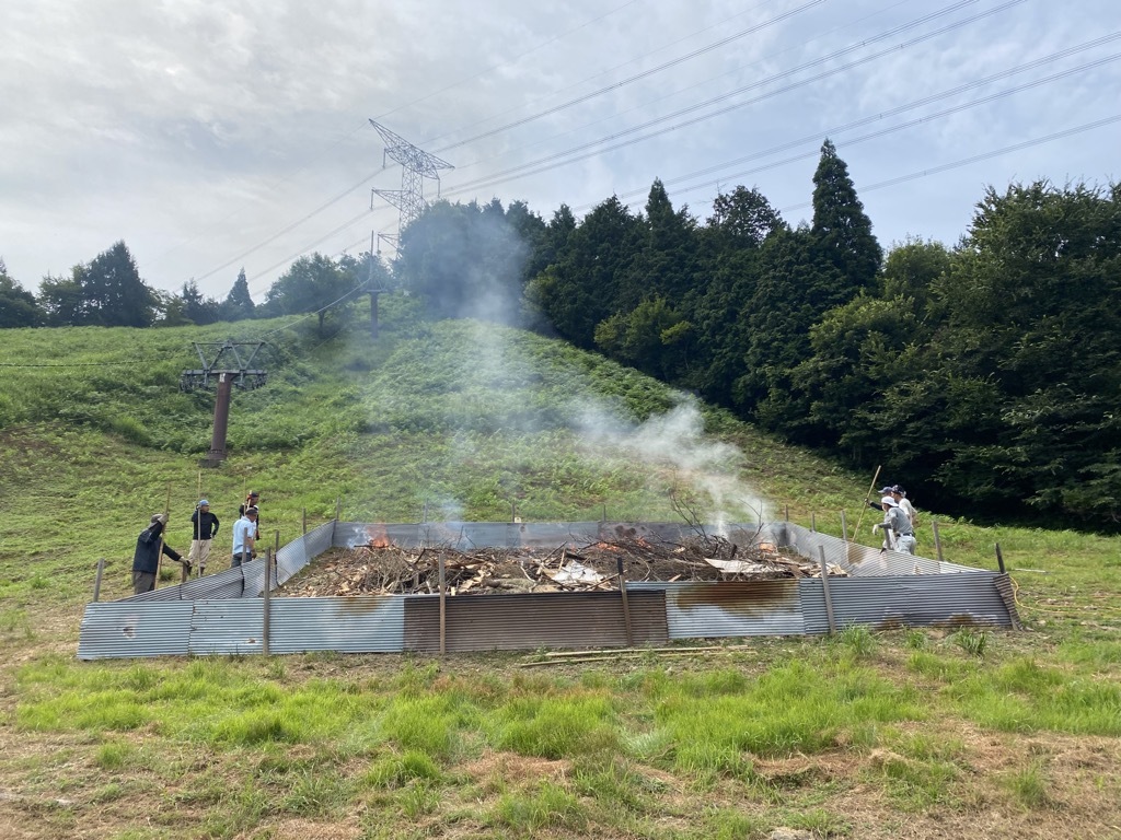 焼き畑の様子