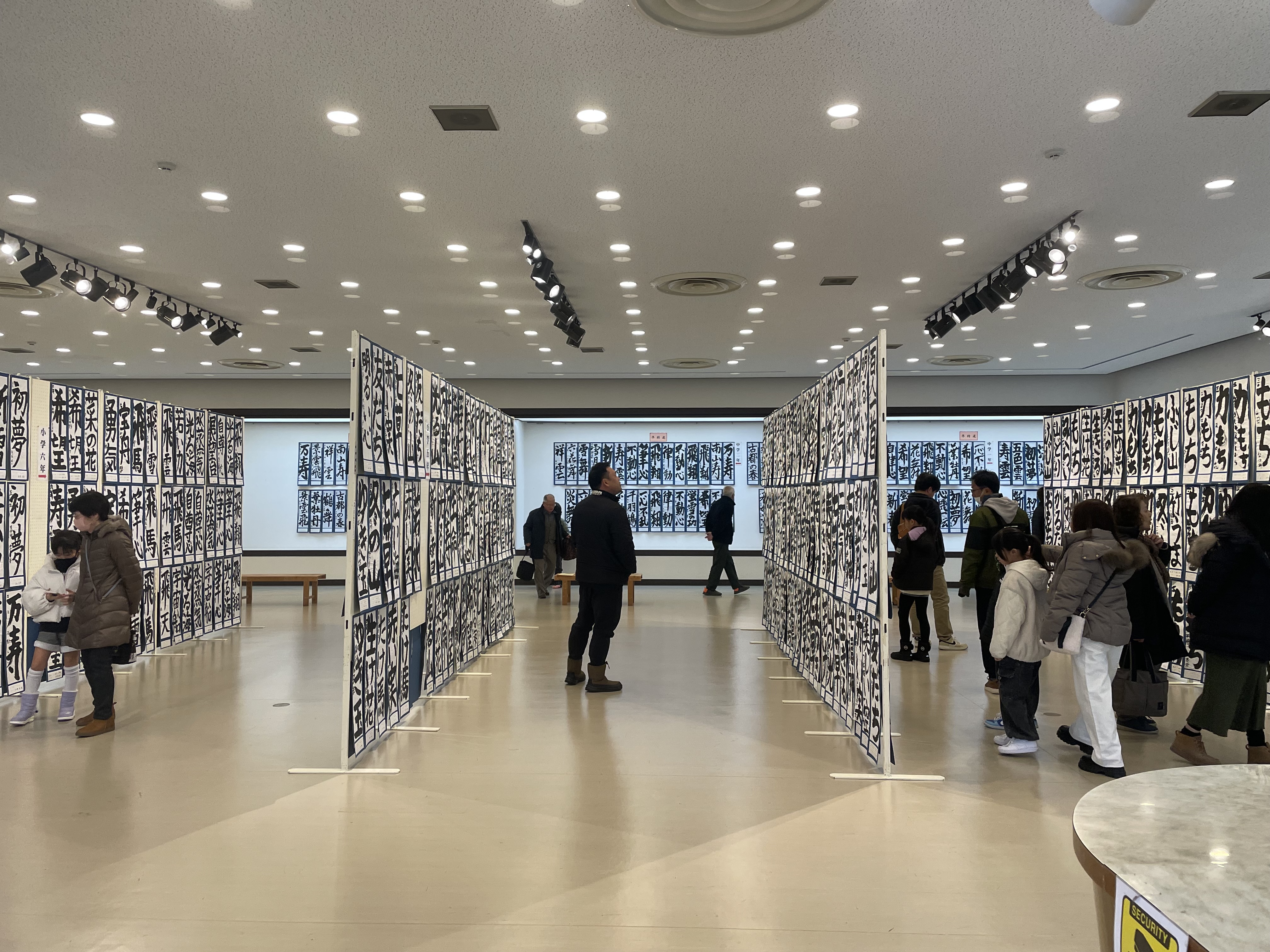 令和7年書初め展風景1