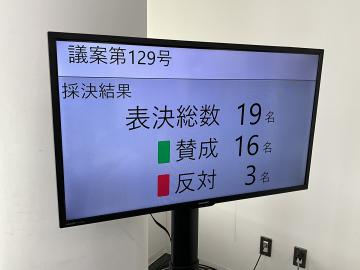 電子採決の様子