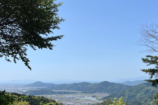 管山寺参拝の途中の景色