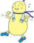 長浜市健康づくりキャラクター　むびょうたん+1　あるくん