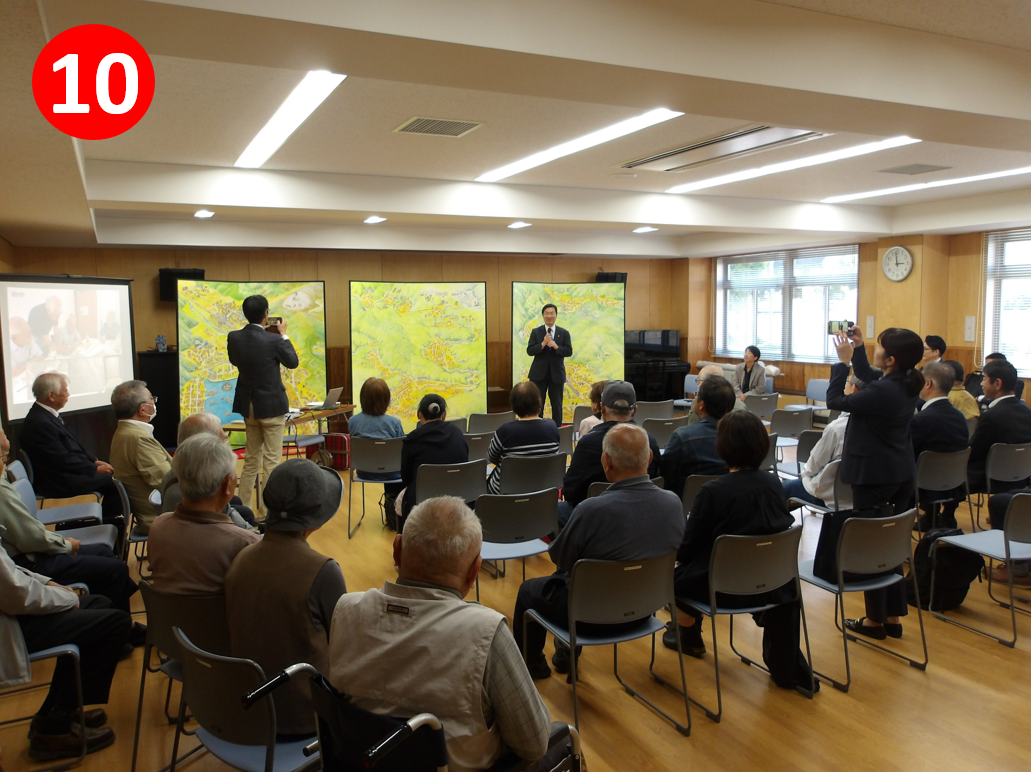 余呉ふるさと絵屏風の3部作完成お披露目会(1)