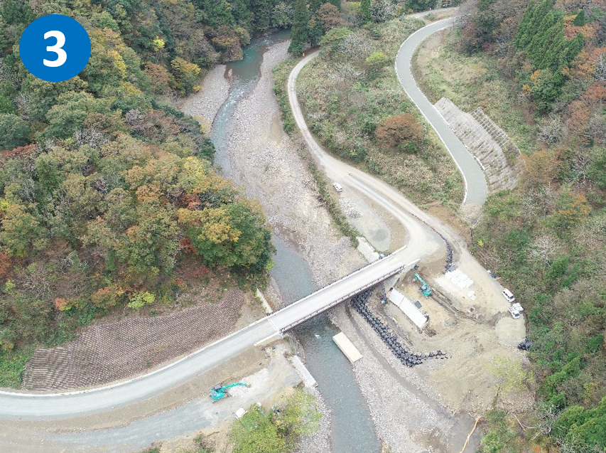 工事用道路2号線上空写真