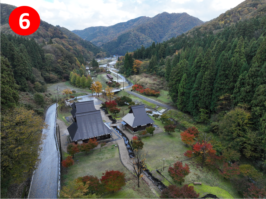 妙理の里の上空写真