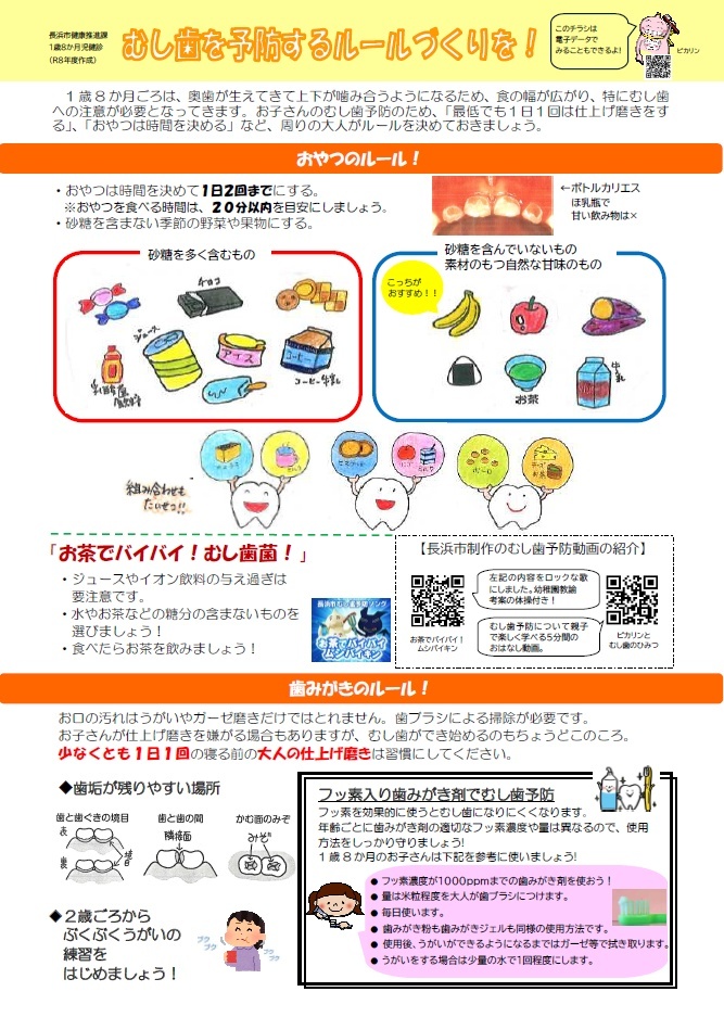 1歳8か月児リーフレット