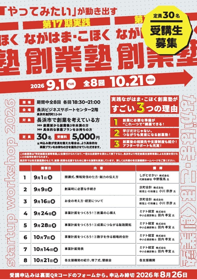 チラシ裏面
