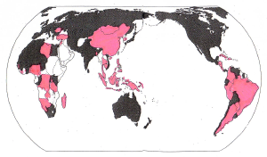 1992�N���_�̉������i���F�j��2002�N���_�܂łɑ����������i�ԐF�j